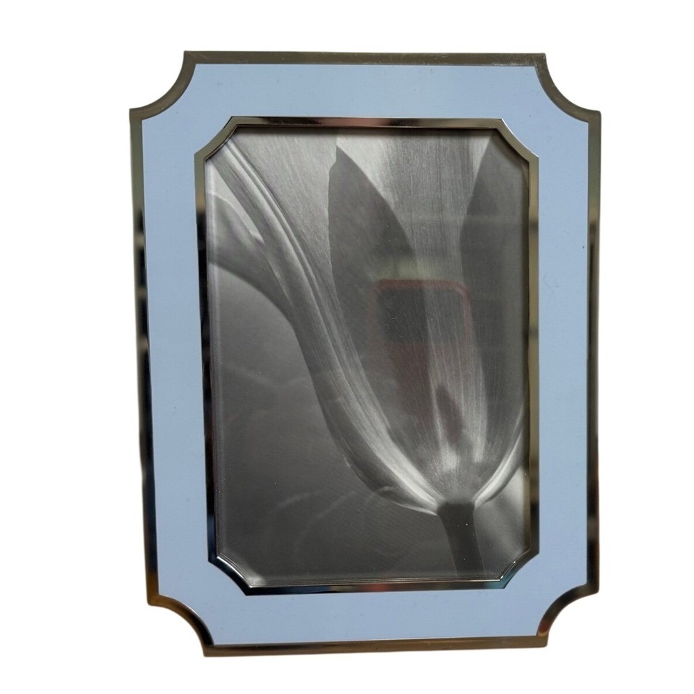 Martha Stewart Picture Frame 4x6 Light Blue Silver